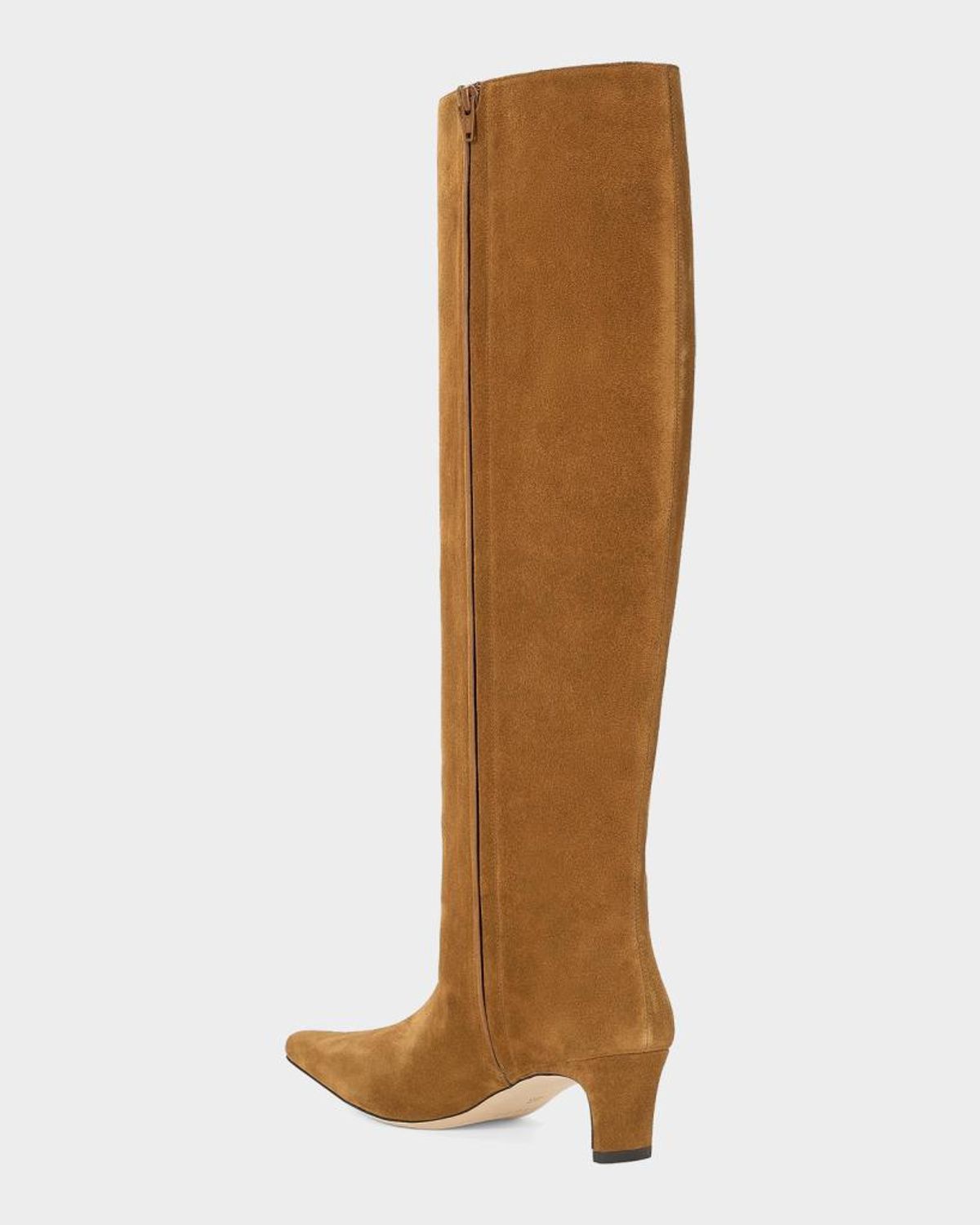 Staud Wally 55mm Suede Wide-calf Knee-high Boots In Multi