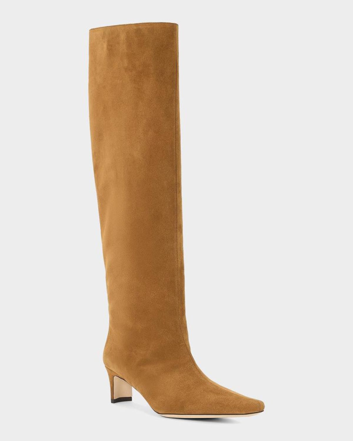 Staud Wally 55mm Suede Wide-calf Knee-high Boots In Multi