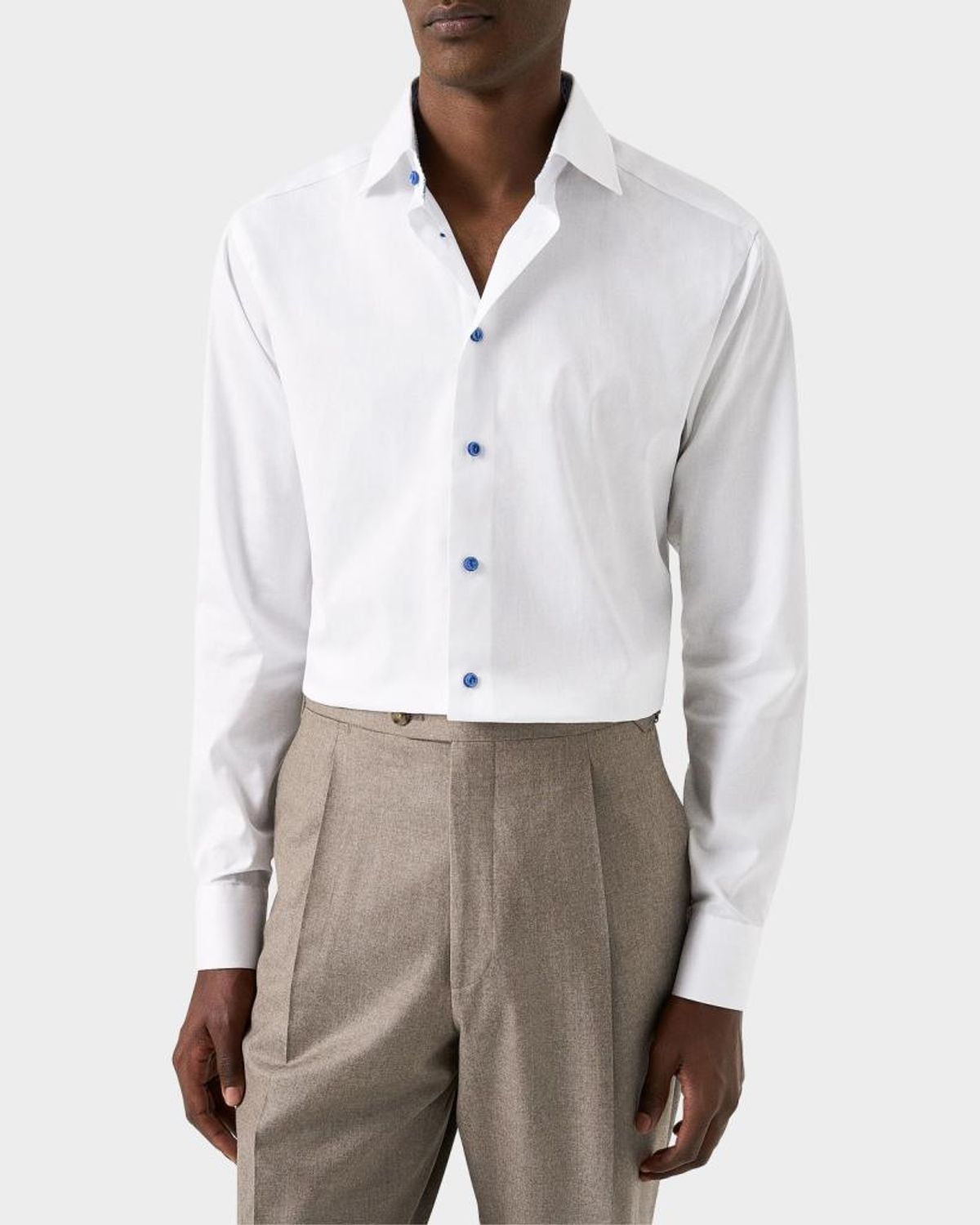 Eton Contemporary Fit Solid Shirt In White