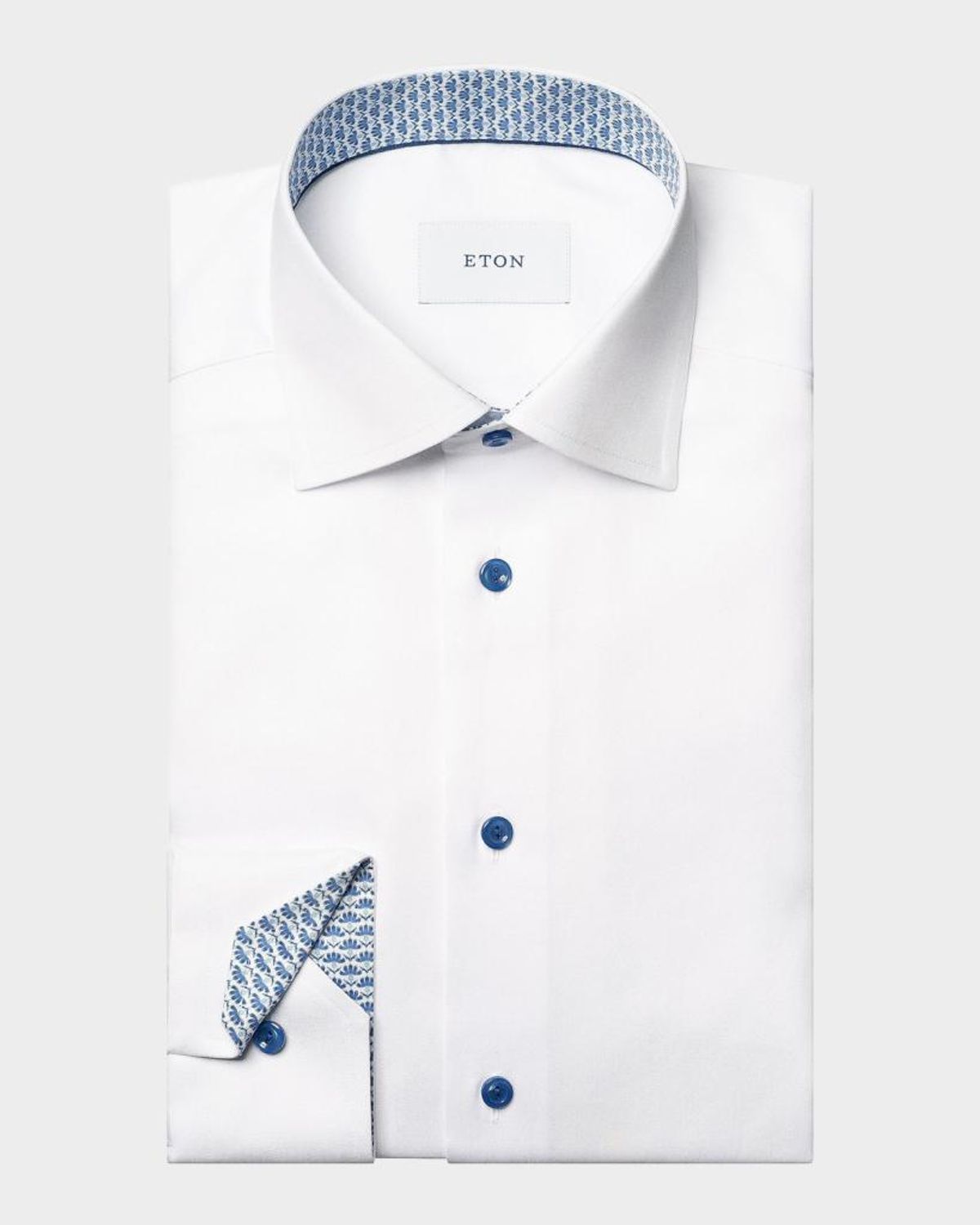 Eton Contemporary Fit Solid Shirt In White