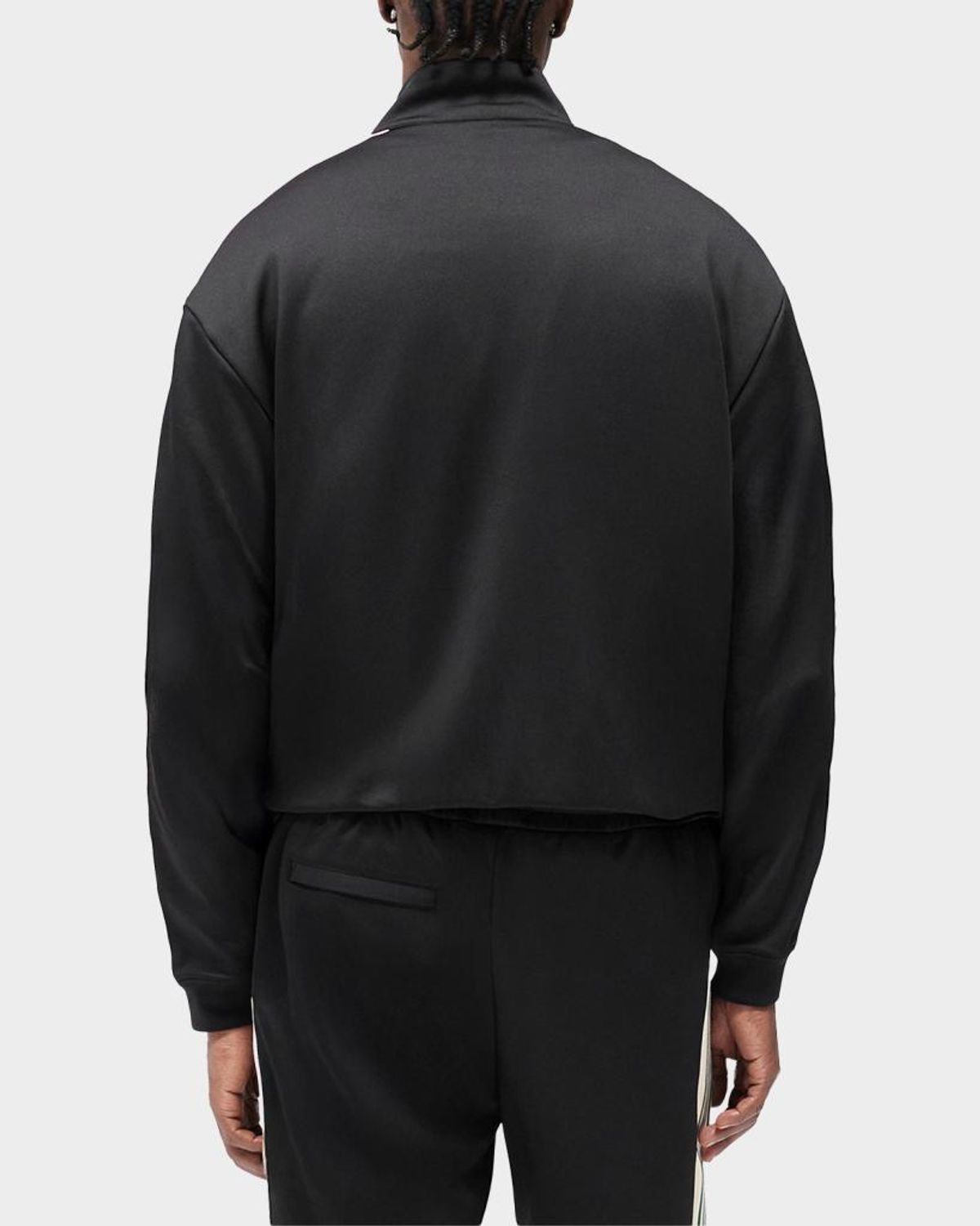 Represent Mens Jet Black Embroidered-logo Striped-taped Woven Track Jacket In Black