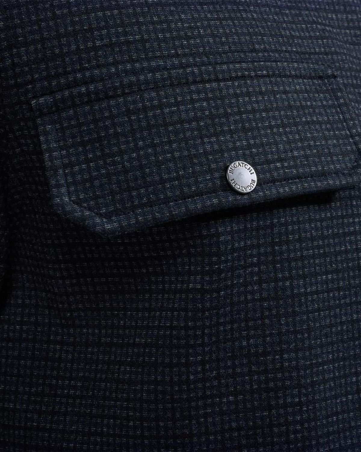 Bugatchi Men's Button-front Knit Shirt Jacket In Navy