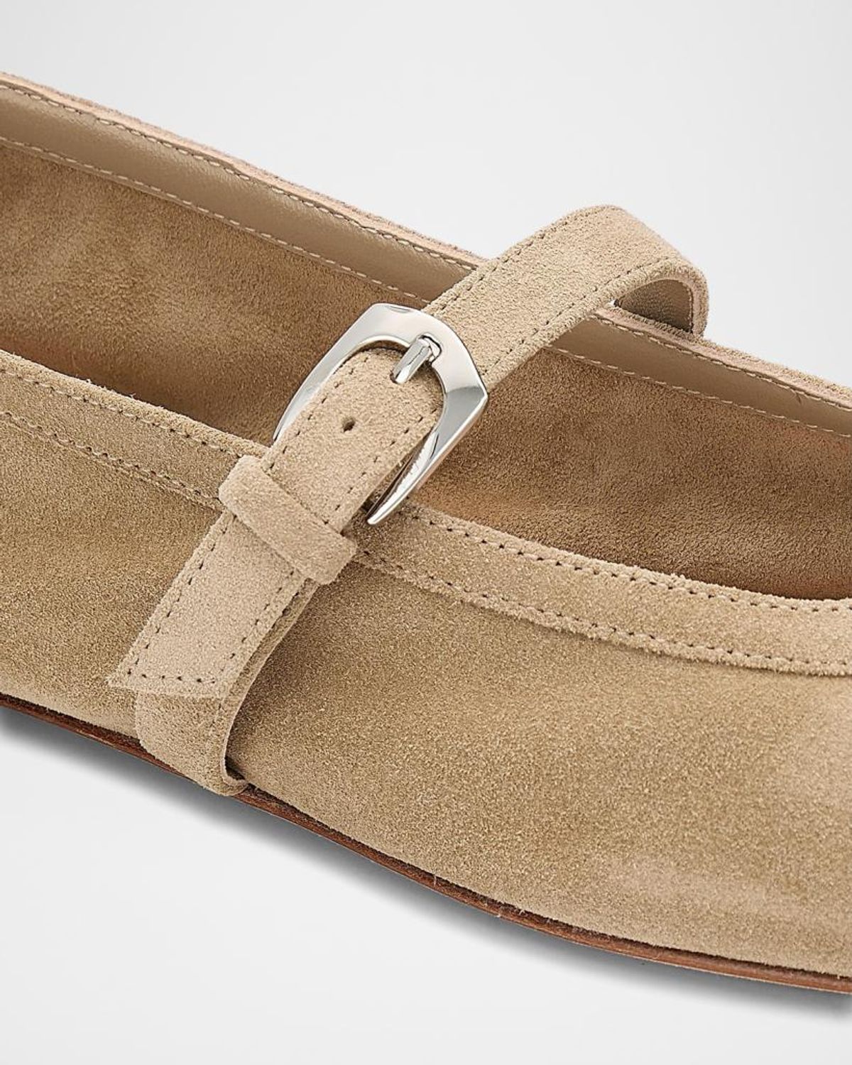 Stuart Weitzman Sai Suede Ballet Flats In Multi