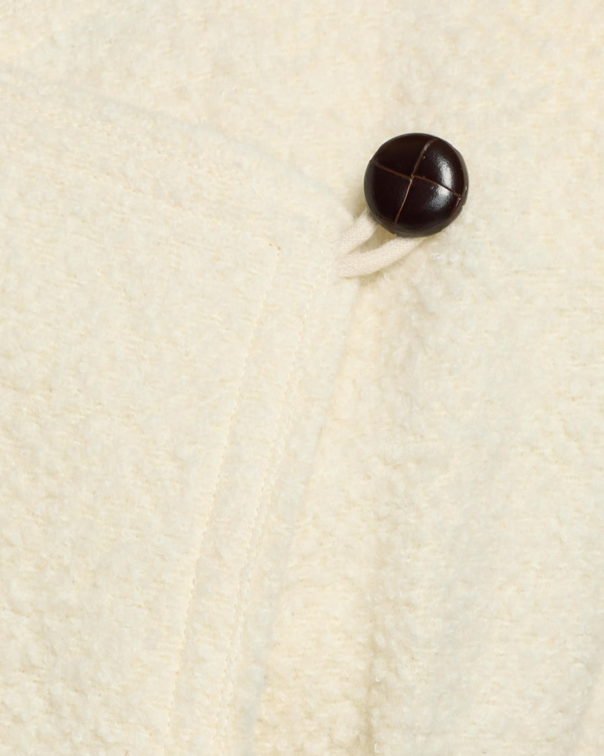 Isabel Marant Suna Asymmetrical Virgin Wool Blend Jacket In Ecru