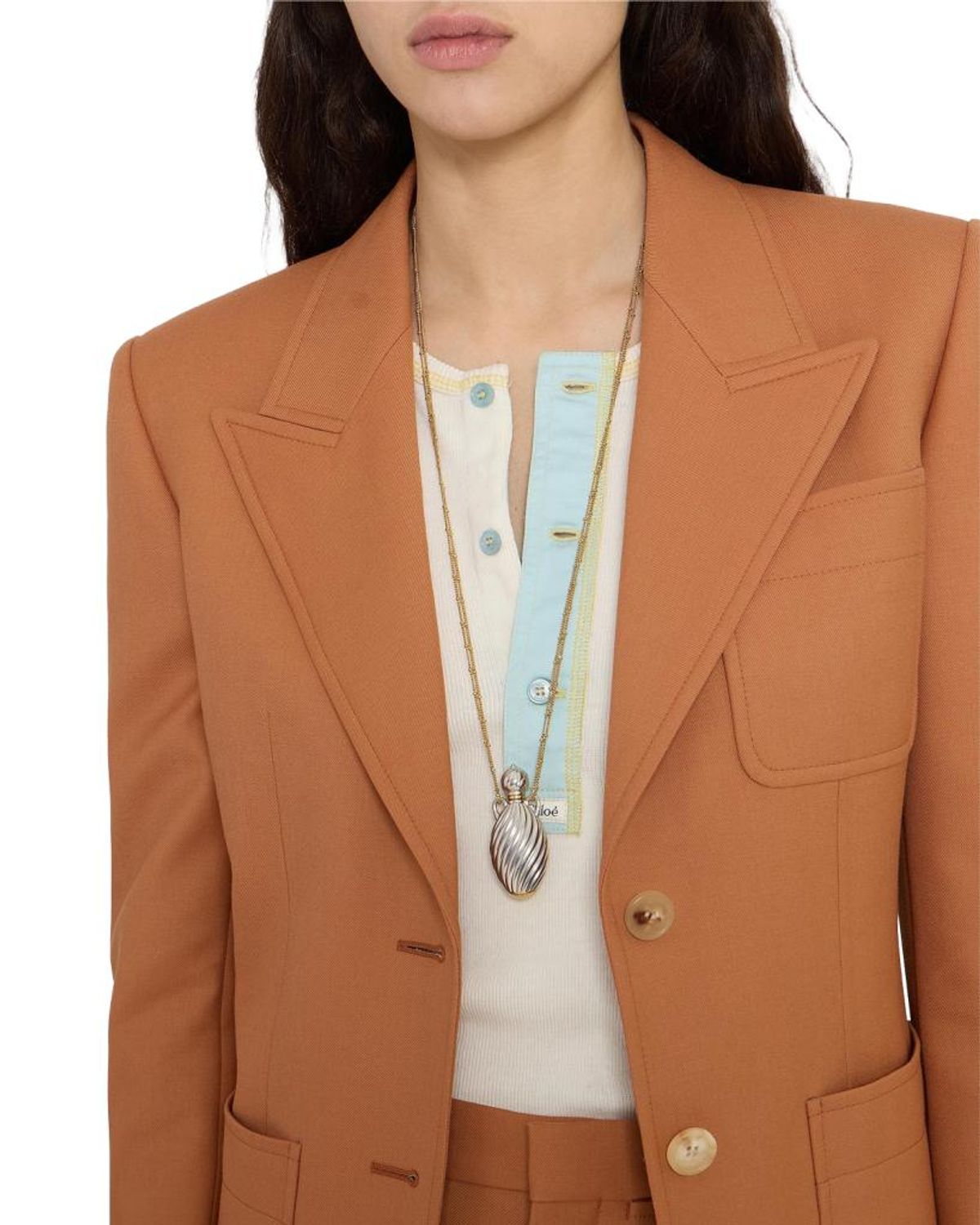 Chloé Wool Single-breasted Blazer In 249 Tannis