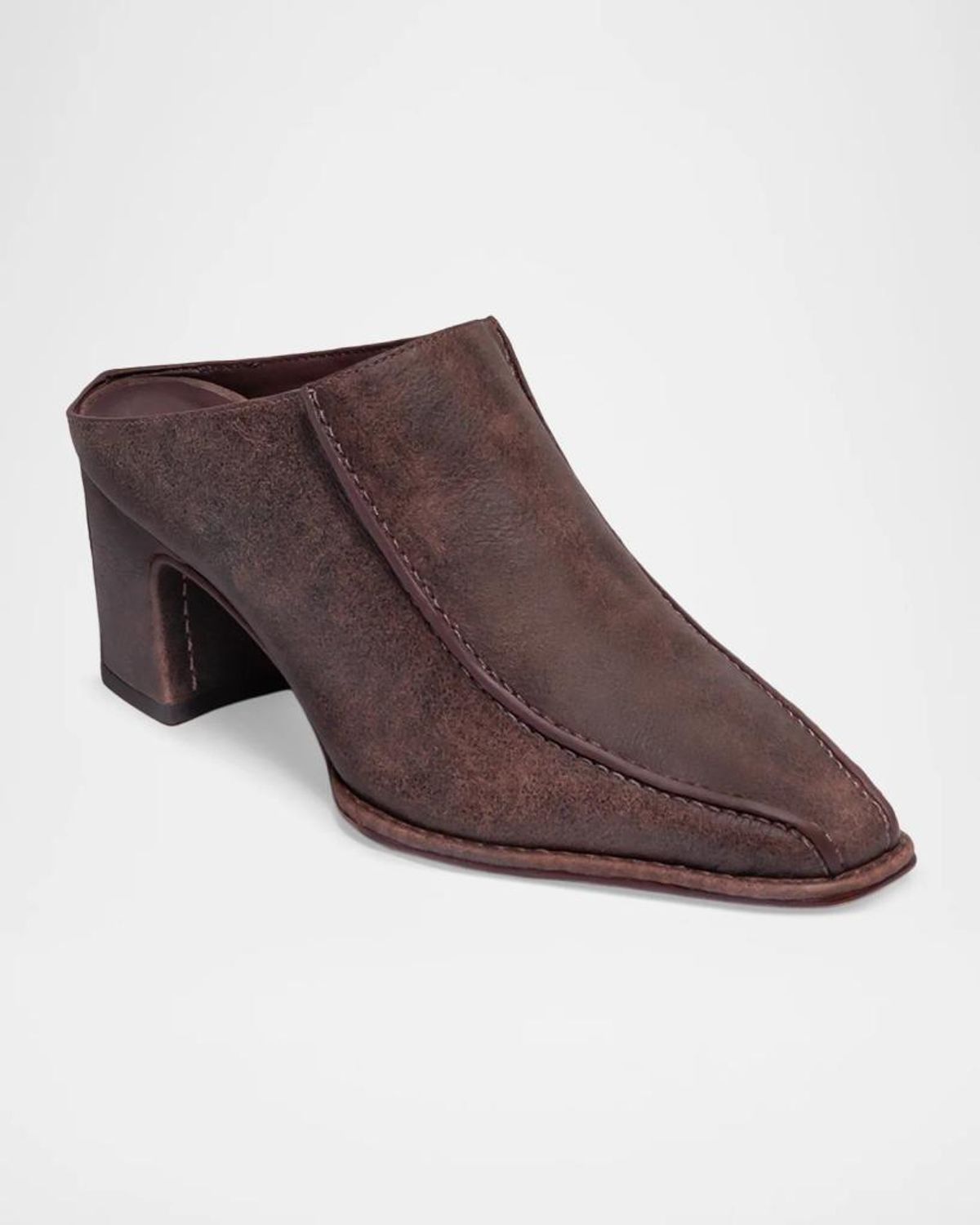 Bernardo 65mm Brynn Leather Mules In Brown