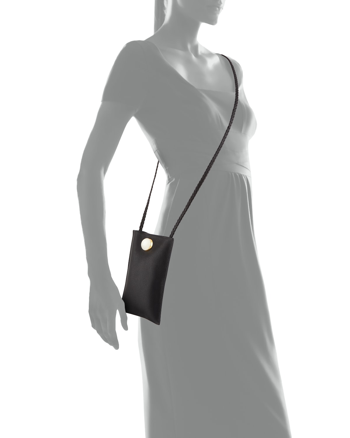THE ROW Medicine Small Leather Pouch Bag