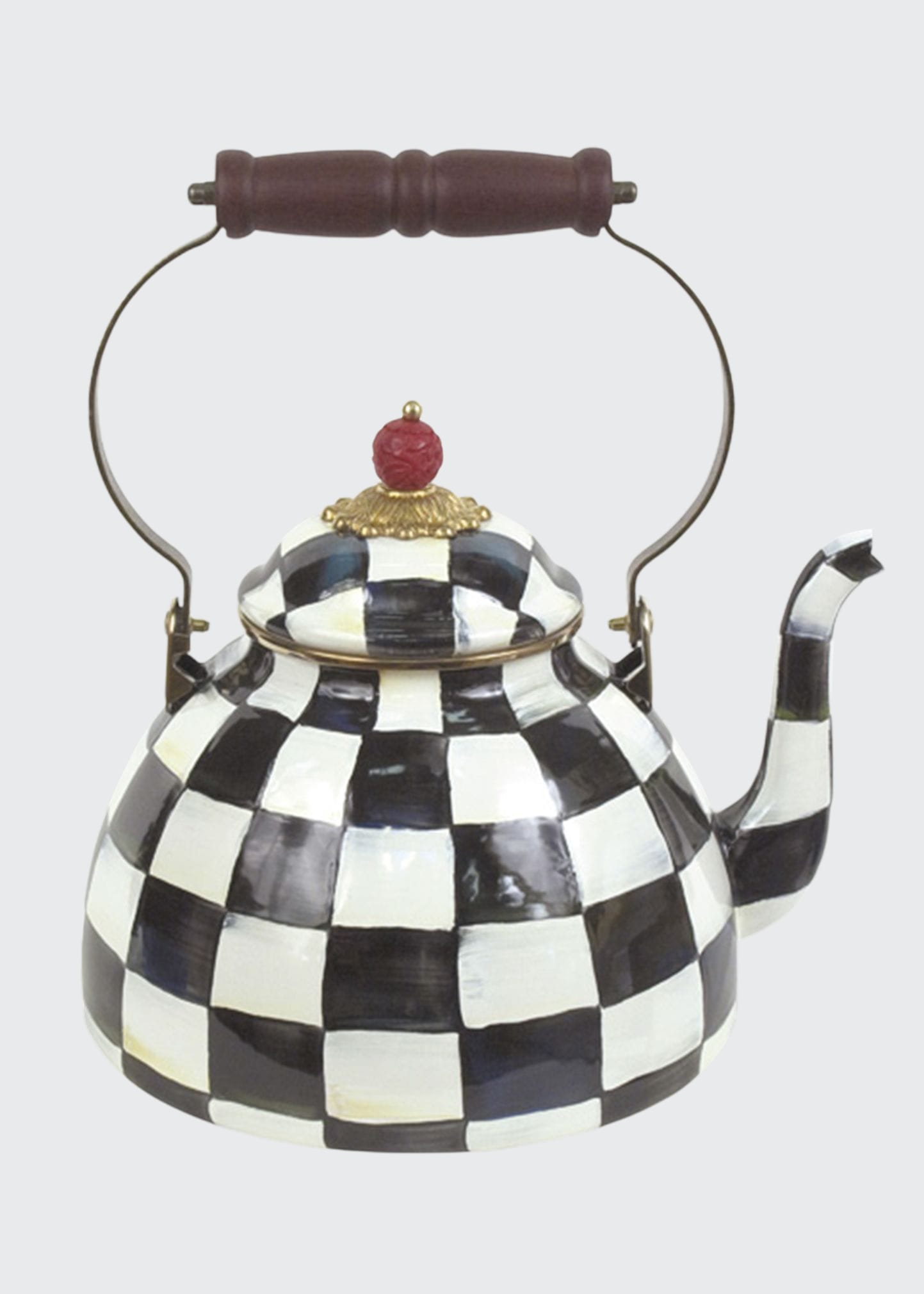 MacKenzieChilds Sterling Check Tea Kettle, 2qt. Neiman Marcus