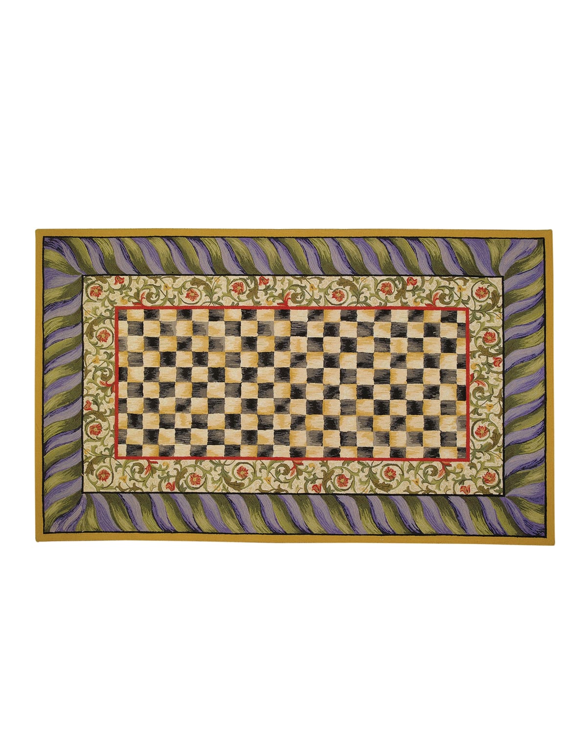 MacKenzie Childs Courtly Check Runner 3 #39 x 8 #39 Neiman Marcus