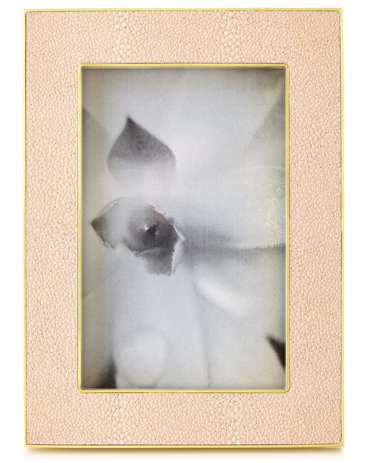 AERIN Cream Shagreen 4" x 6" Picture Frame Neiman Marcus
