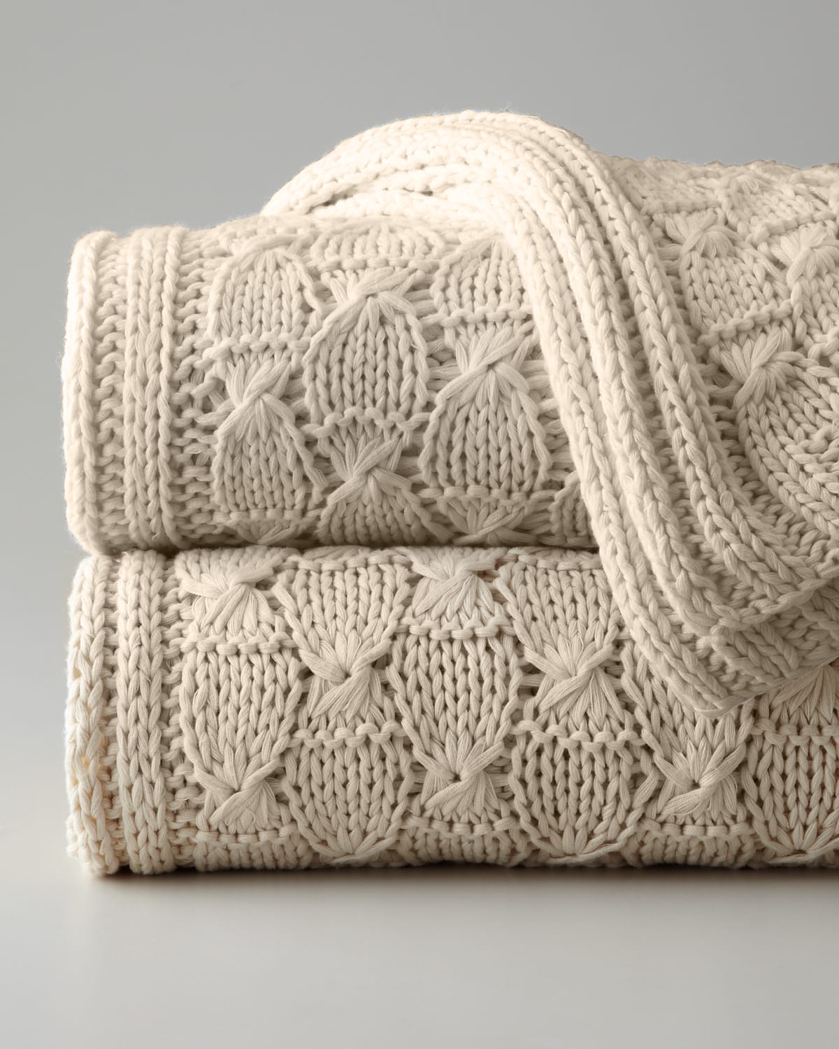 Ralph Lauren Home Oakwood Cotton Throw Neiman Marcus