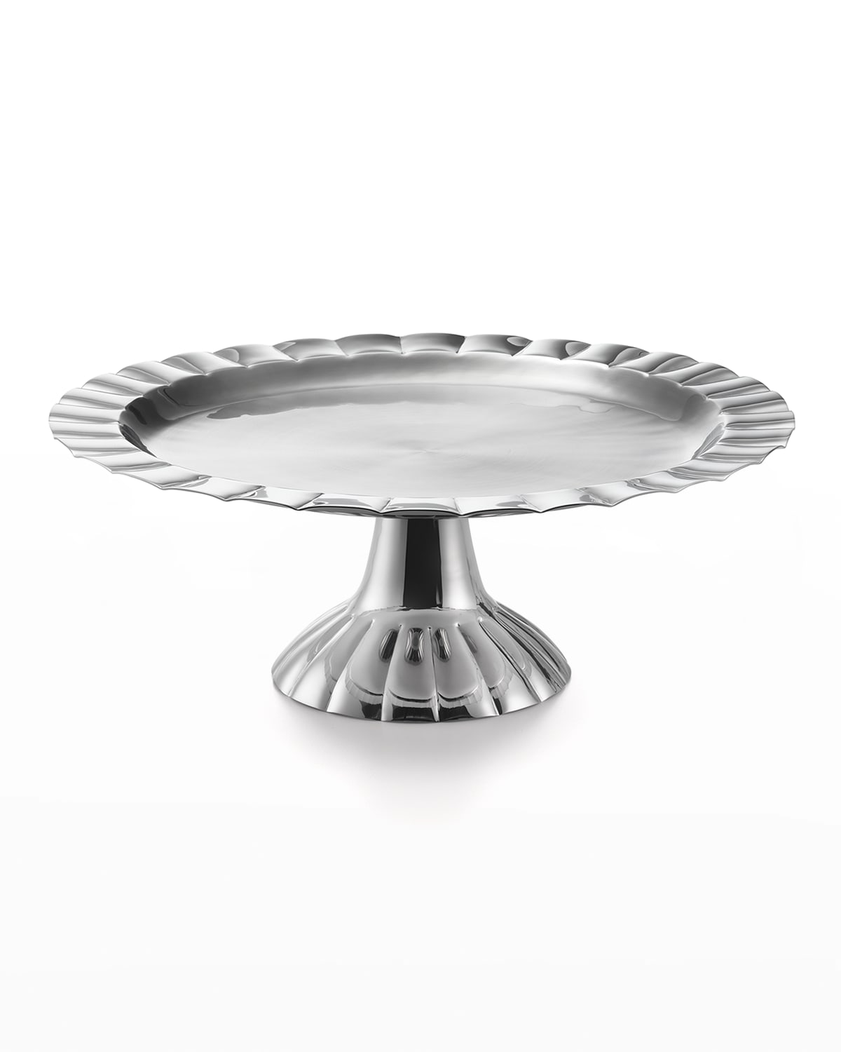 Mary Jurek Wood Cake Stand with Leaf Detail Neiman Marcus