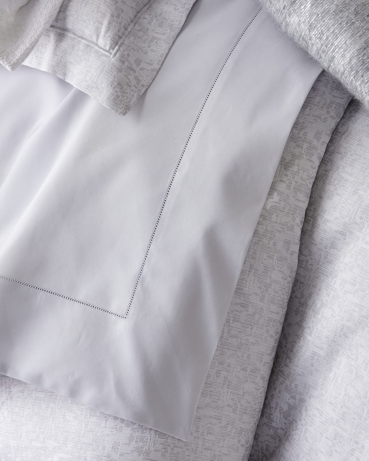 Sferra Emilia King Flat Sheet Neiman Marcus