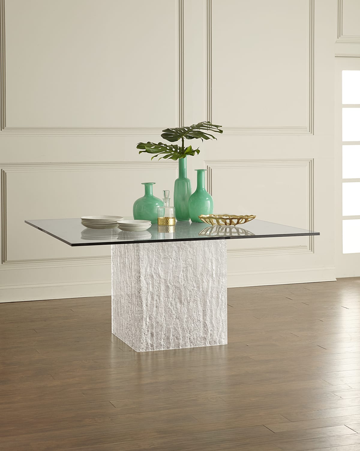 Bernhardt Arcadia Stainless Steel Dining Table Neiman Marcus