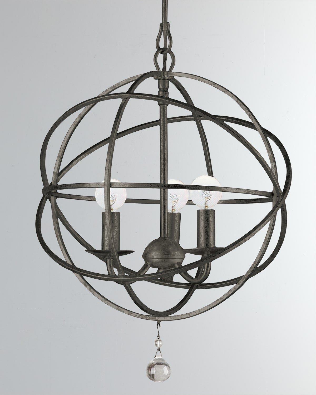 Crystorama Solaris 3Light Mini Chandelier Neiman Marcus