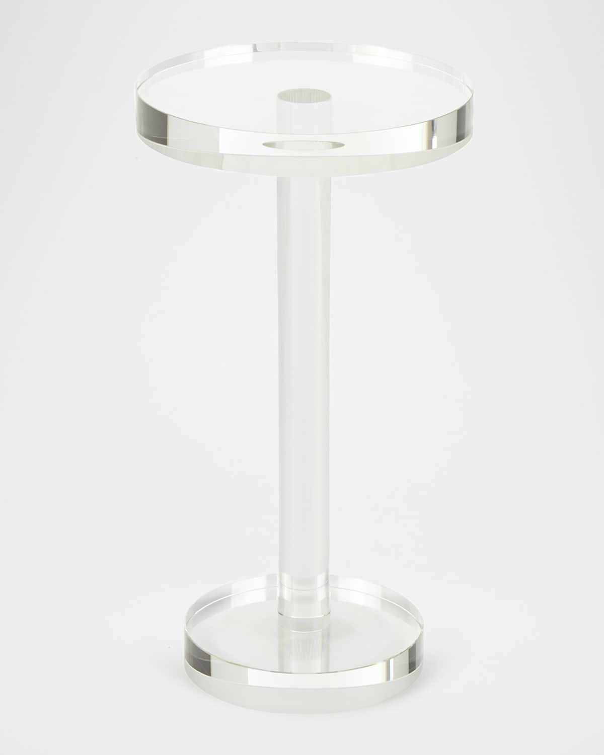 JohnRichard Collection Brass and Acrylic Martini Side Table Neiman