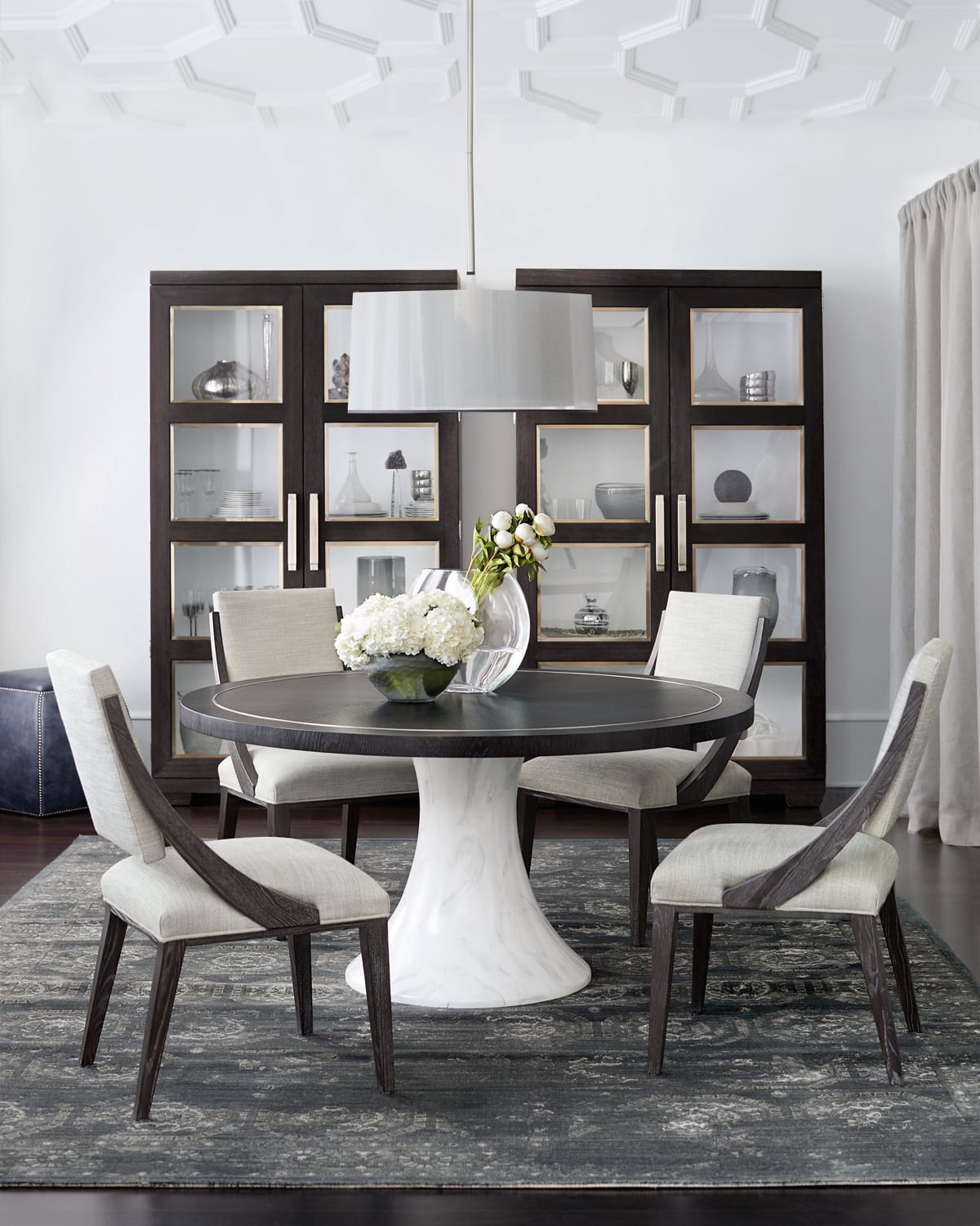 Bernhardt Silhouette Round Dining Table Neiman Marcus