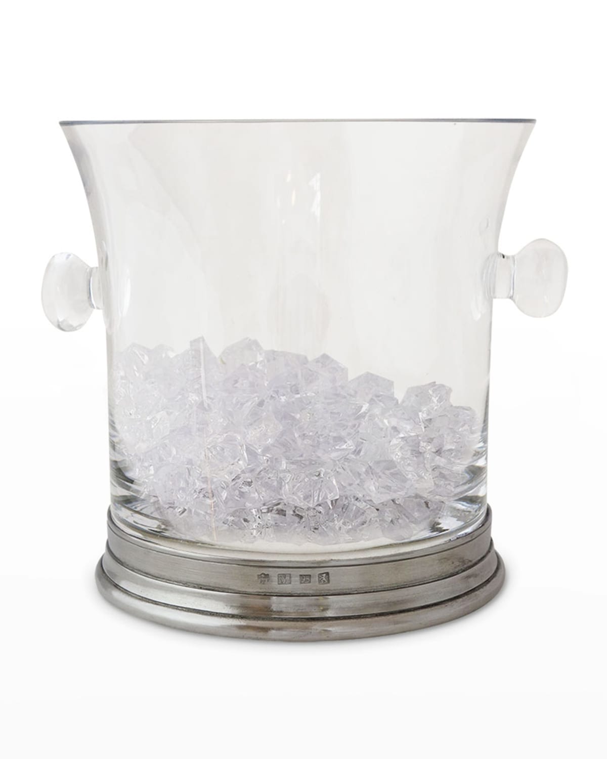 Match Crystal Ice Bucket with Handles and Tongs Set | Neiman Marcus