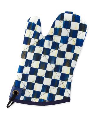 Peach Check Oven Mitt main image 1