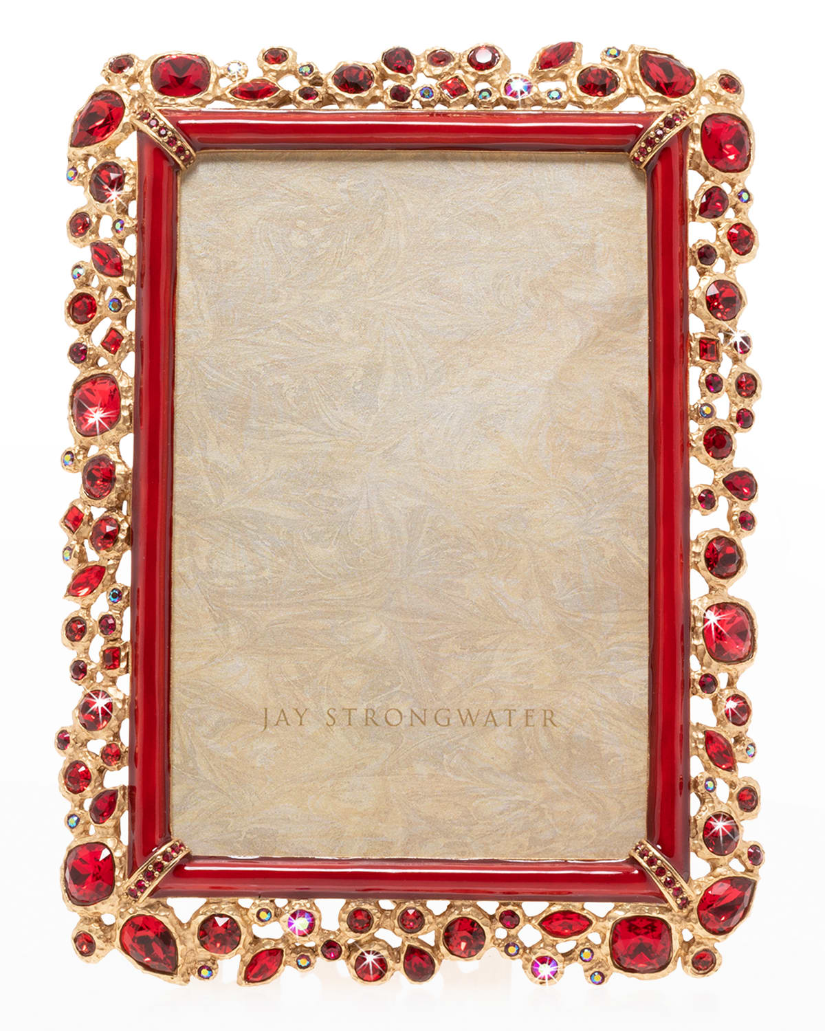 Jay Strongwater Emery Bejeweled Picture Frame, 4" x 6" Neiman Marcus