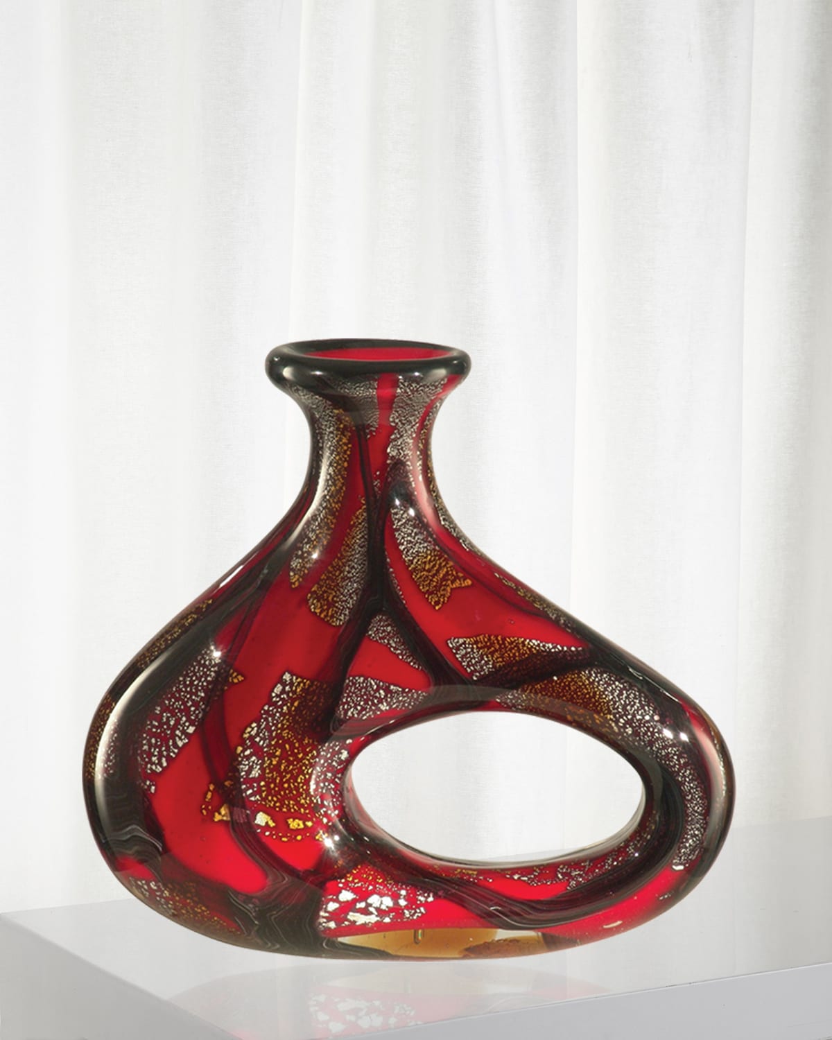 Dale Tiffany Lagood Decorative Art Glass Vase Neiman Marcus