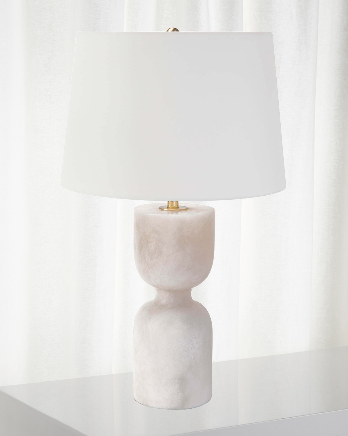 Regina Andrew Gear Alabaster Table Lamp Neiman Marcus