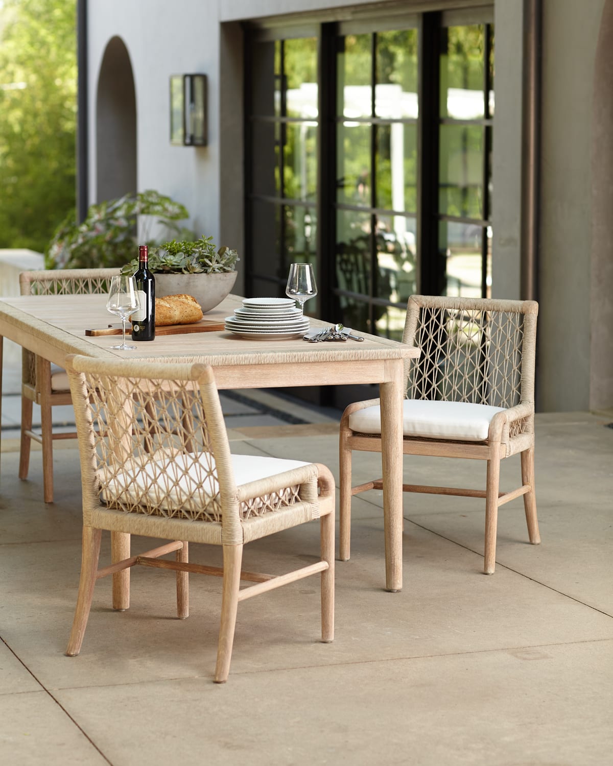 Palecek Montecito Outdoor Dining Table Neiman Marcus