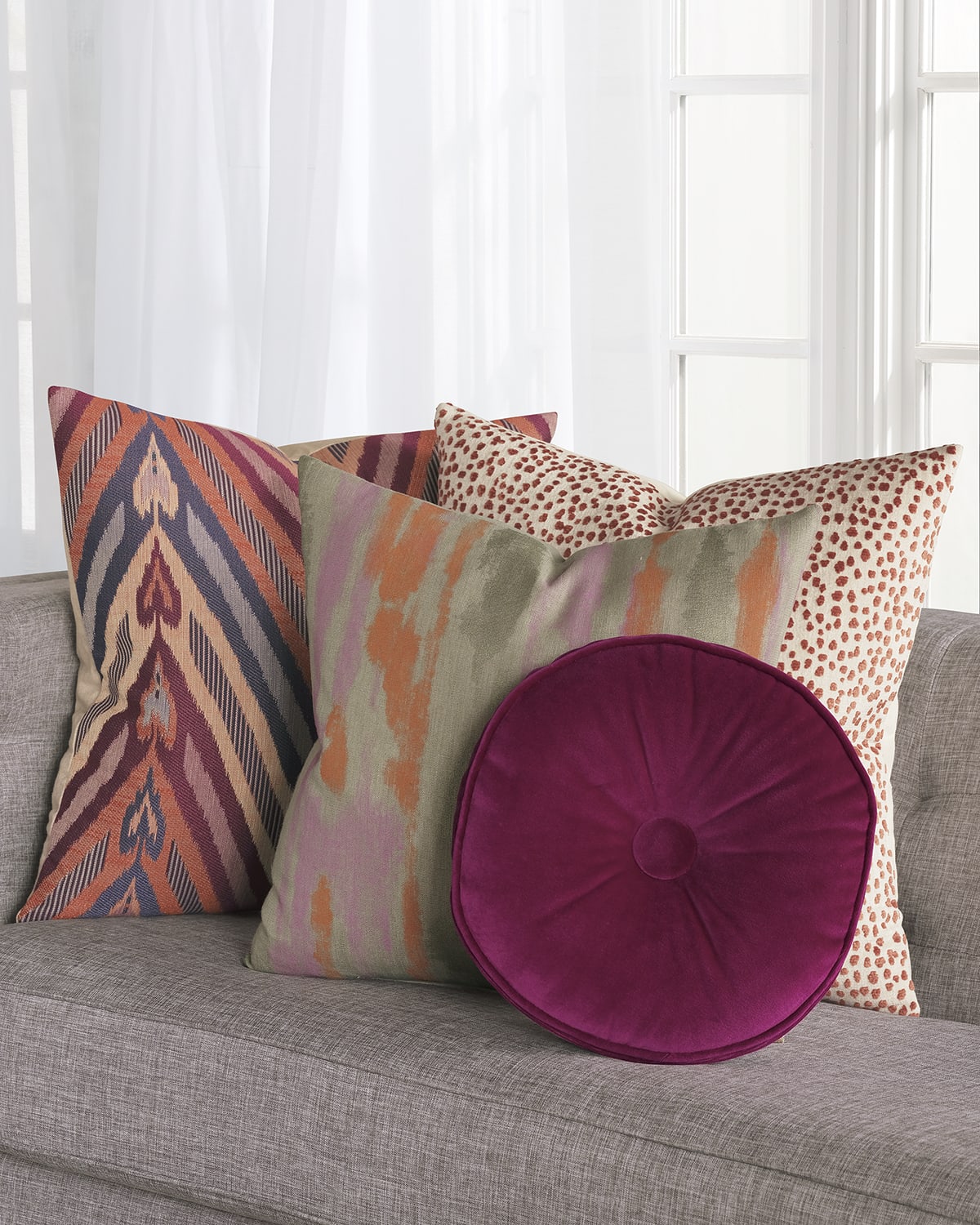 Eastern Accents Echo Ochre Decorative Pillow Neiman Marcus