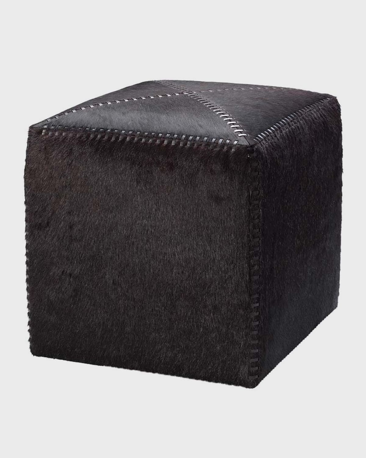 Jamie Young Espresso Hair Hide Ottoman Neiman Marcus