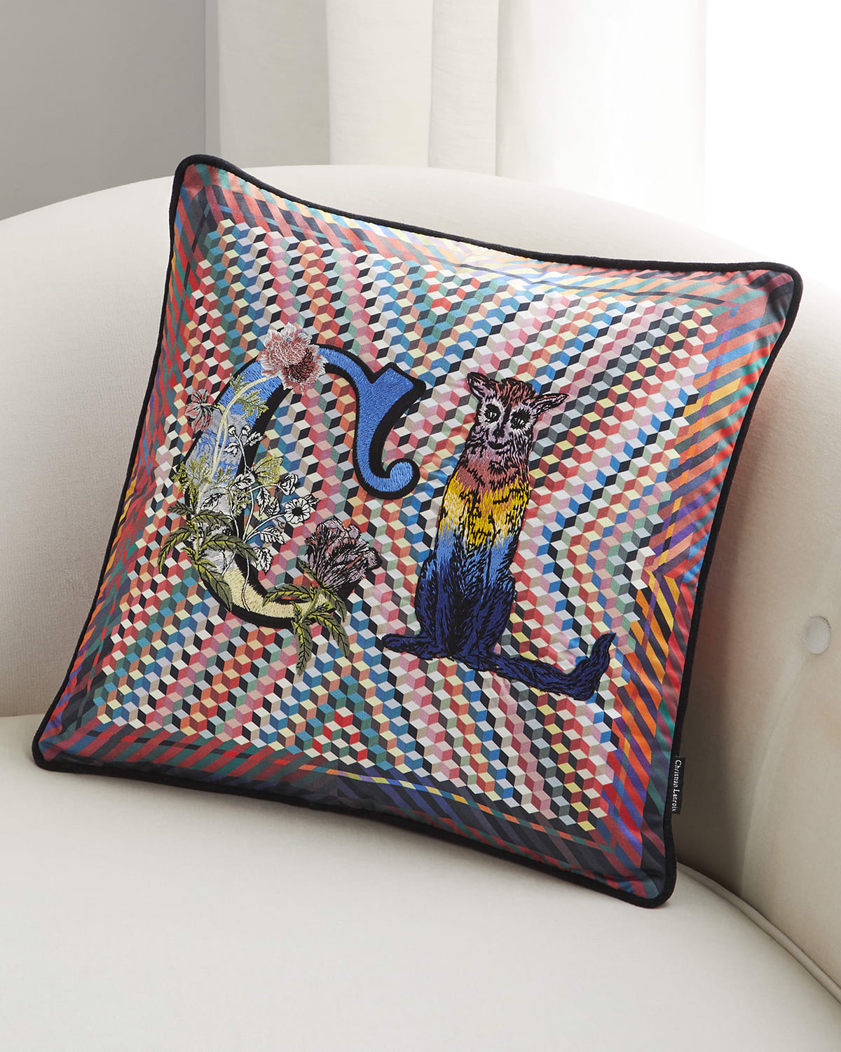 Christian Lacroix Dona Jirafa Decorative Pillow Neiman Marcus