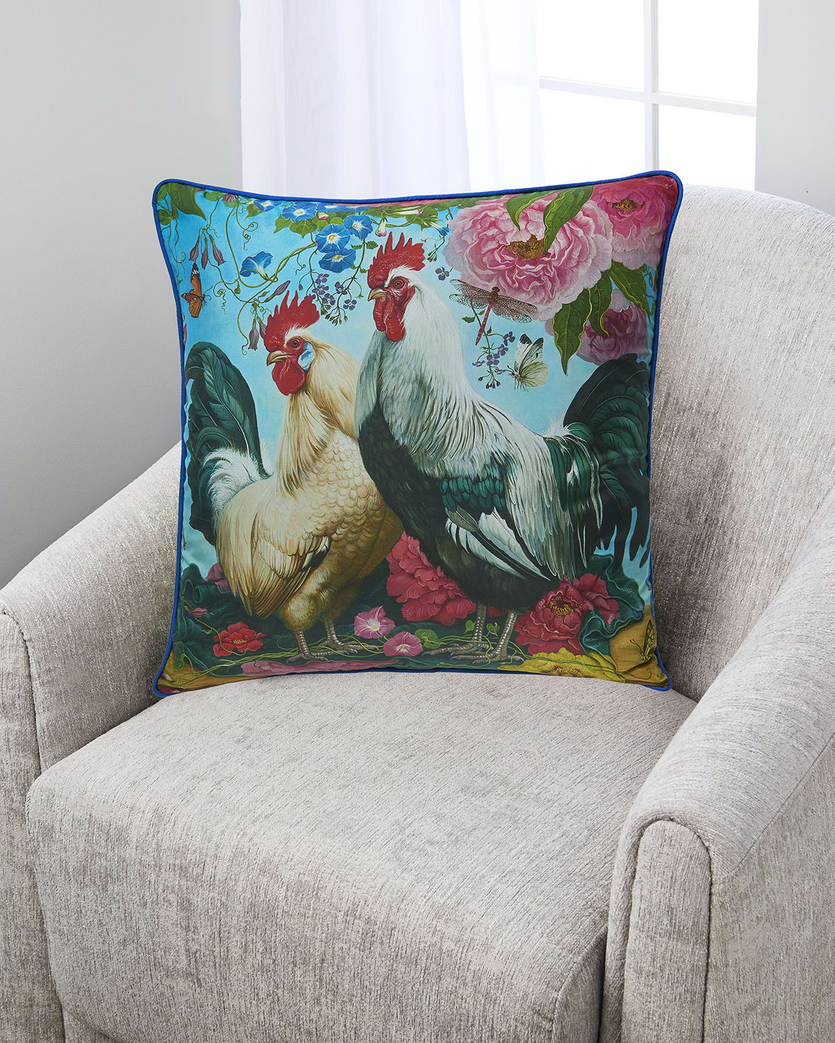 Yana Movchan Opposite Attraction Silk Pillow Neiman Marcus