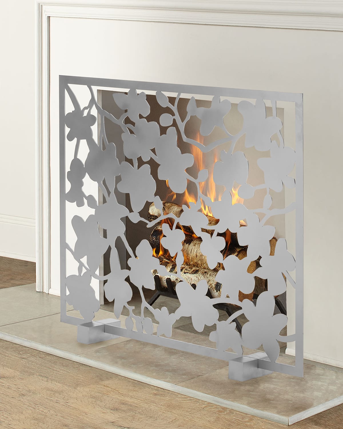 Tommy Mitchell TriFold Butterfly Fireplace Screen Neiman Marcus