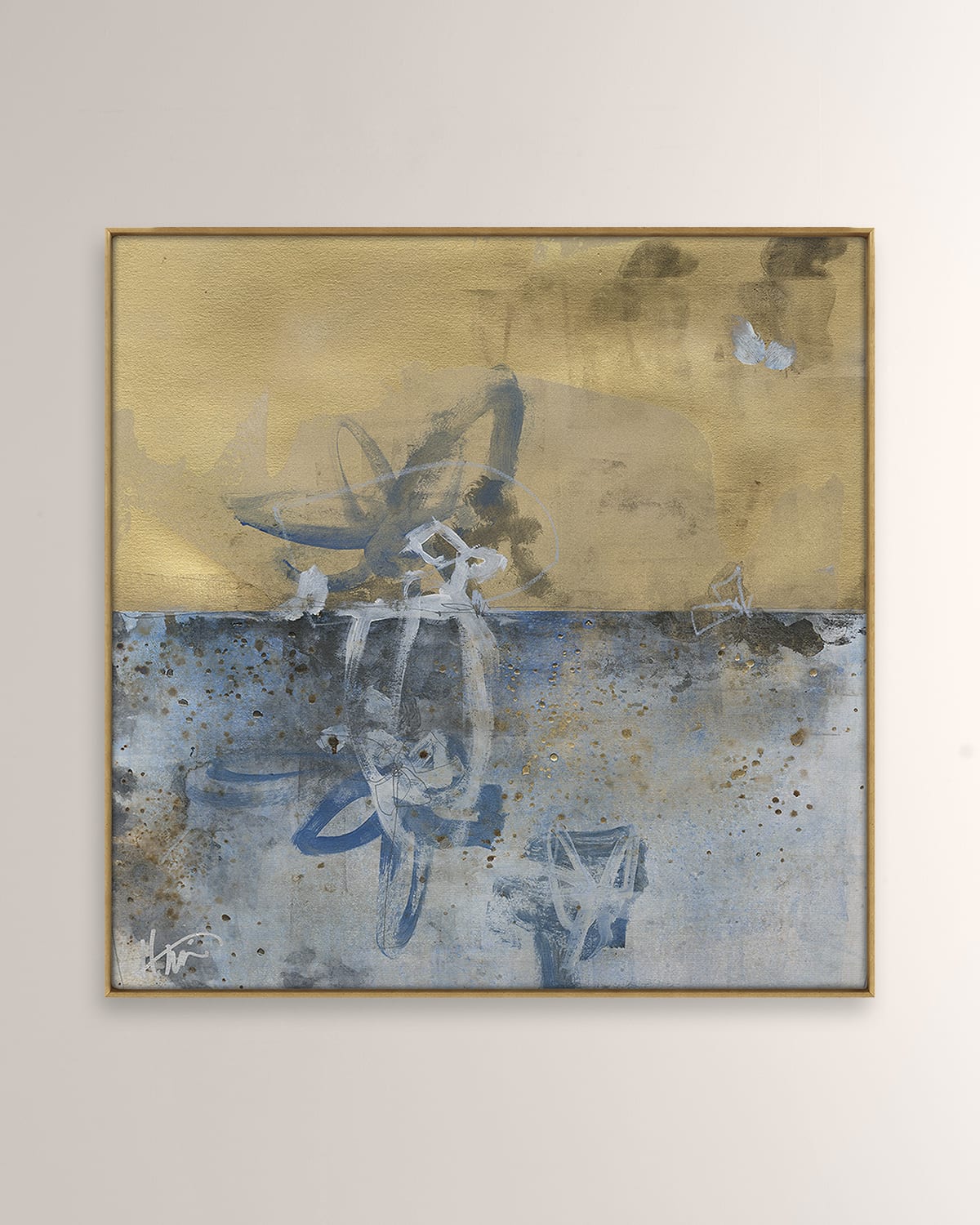 Grand Image Home "Abstract Collage 4" Digital Art Print on Canvas by