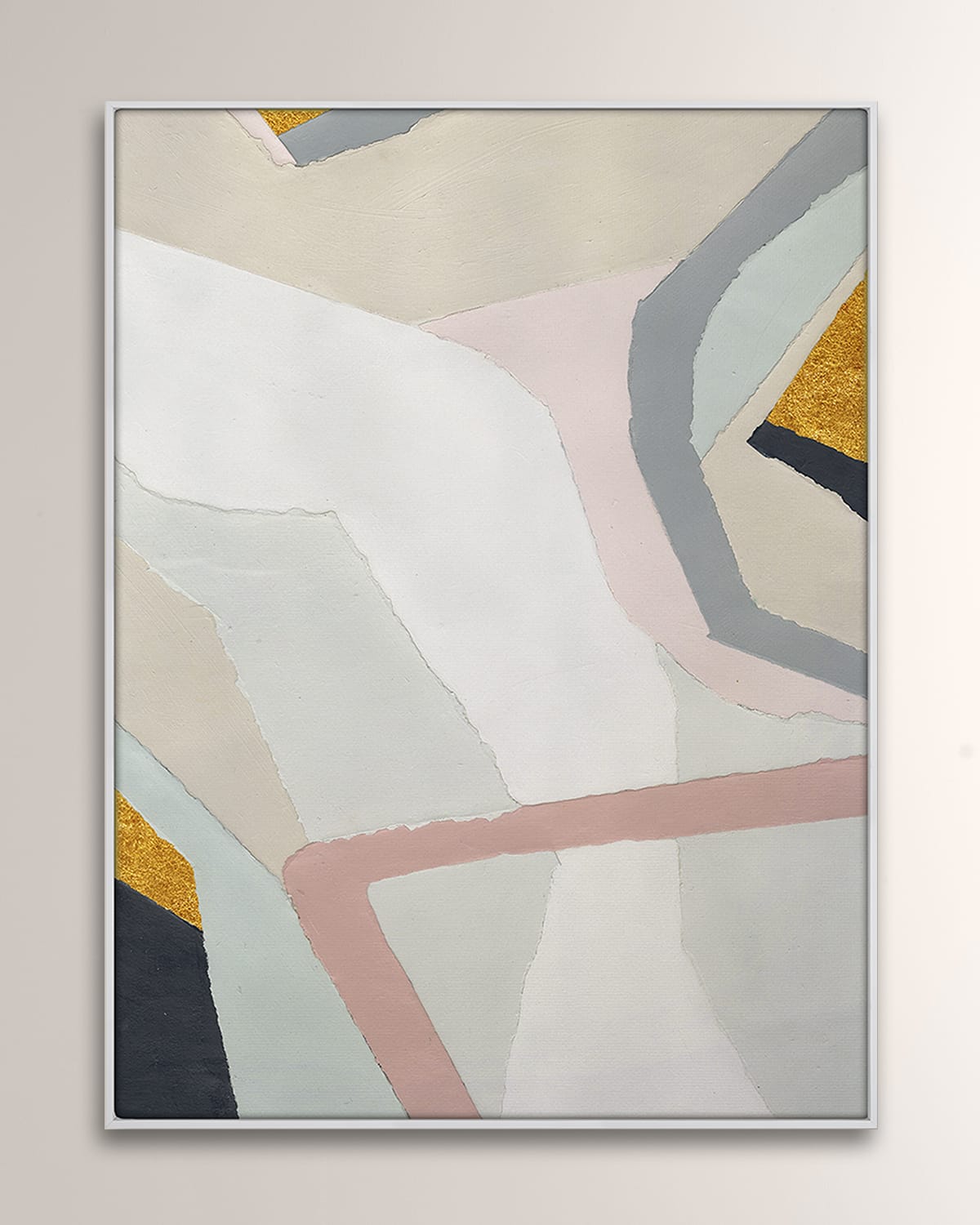 Grand Image Home "Abstract Collage 4" Digital Art Print on Canvas by