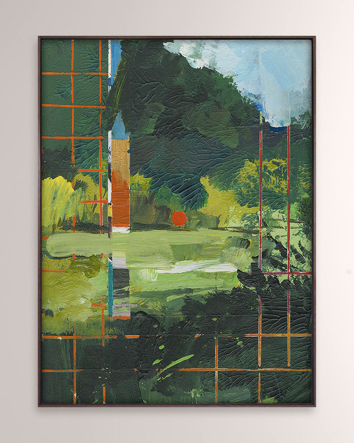 Grand Image Home "Abstract Collage 4" Digital Art Print on Canvas by