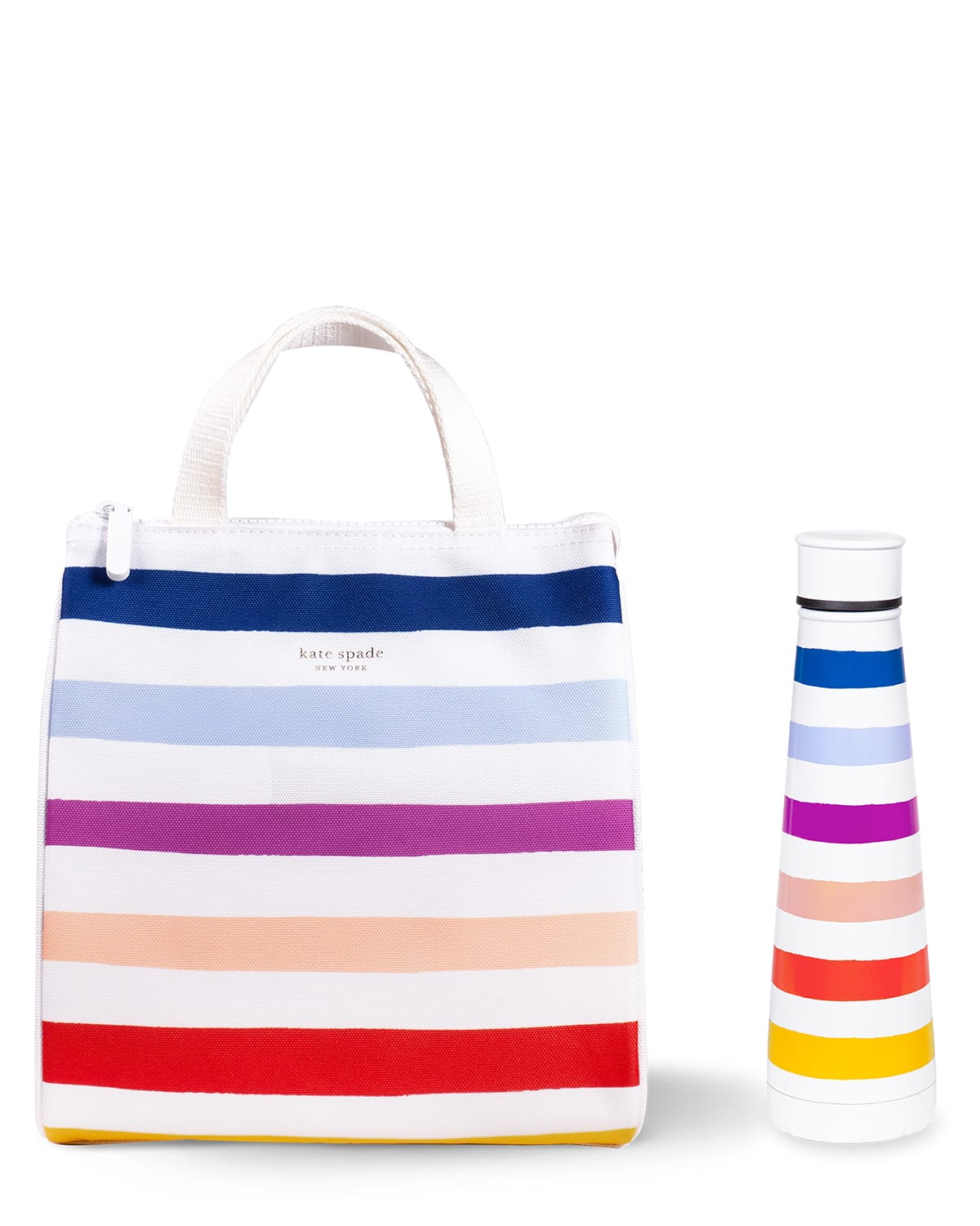 kate spade new york candy stripe lunch tote | Neiman Marcus
