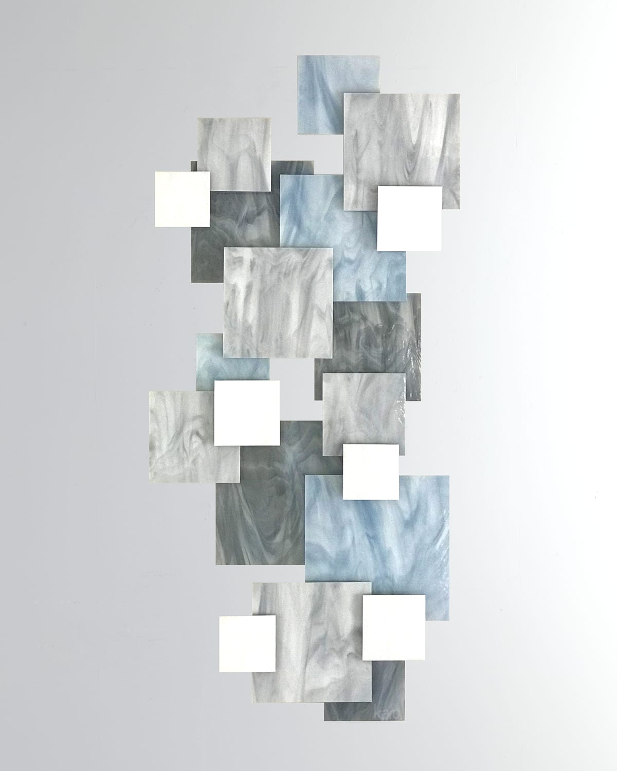 Karo Studios Arctic Vertical Glass Wall Sculpture Neiman Marcus