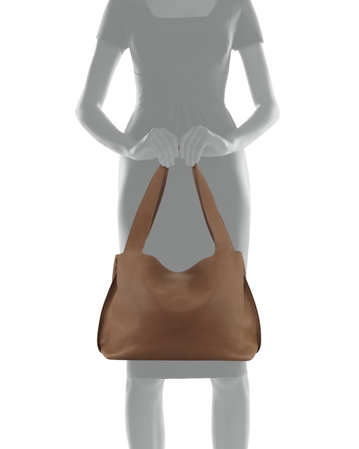 Duplex Calfskin Hobo Bag