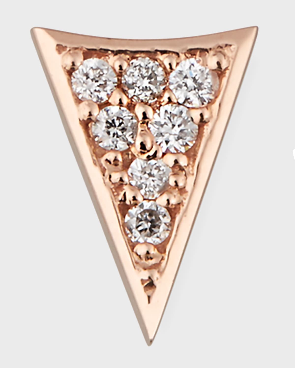 Sydney Evan Single K Gold Diamond Petal Stud Earring Neiman Marcus