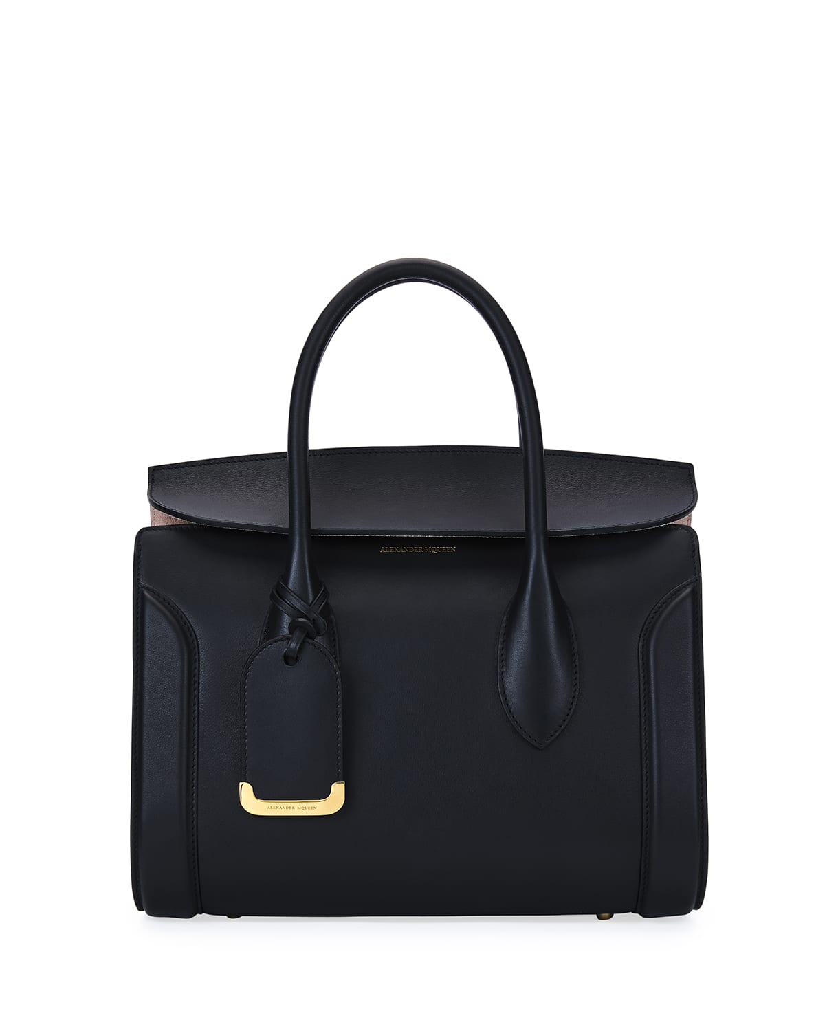 Alexander McQueen Heroine 30 Small Sweet Calf Leather Tote Bag