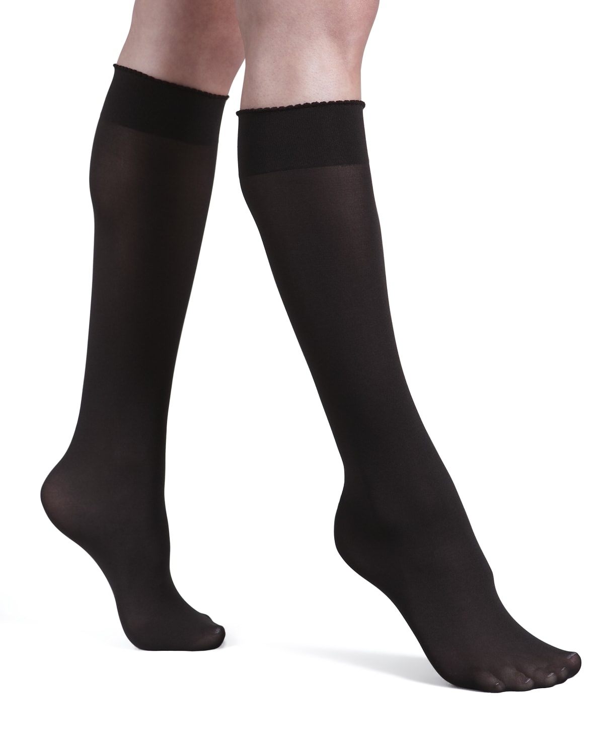 Wolford Rose Net Knee Highs