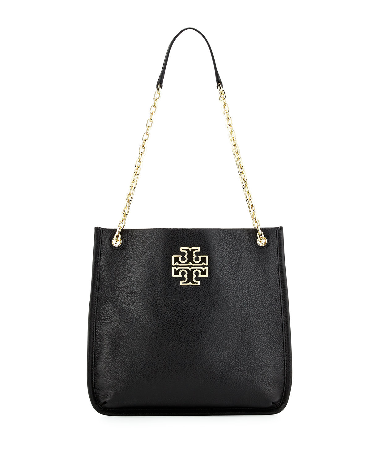 Tory Burch Britten Swingpack Leather Bag, Black