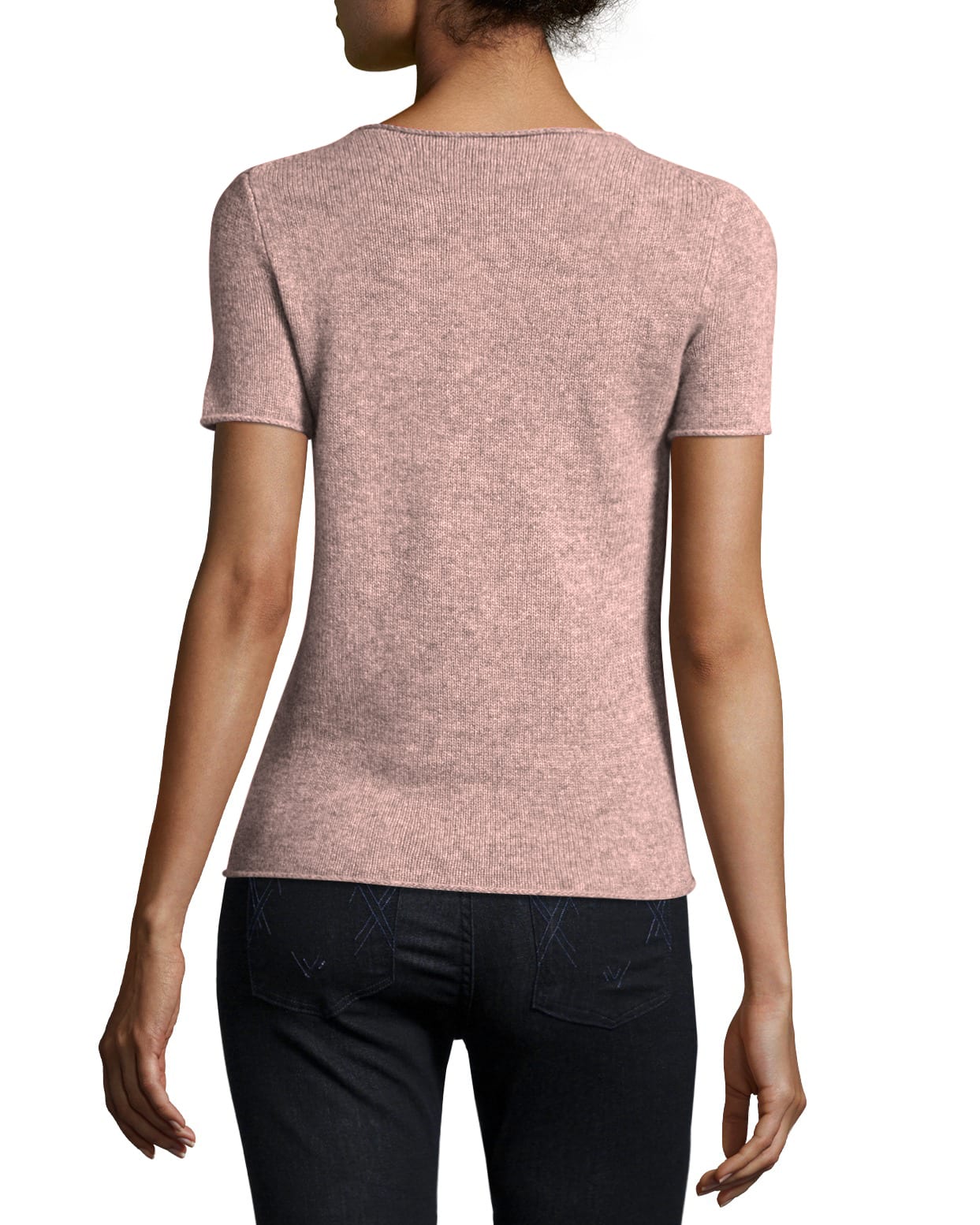 Theory Tolleree Short Sleeve Cashmere Sweater