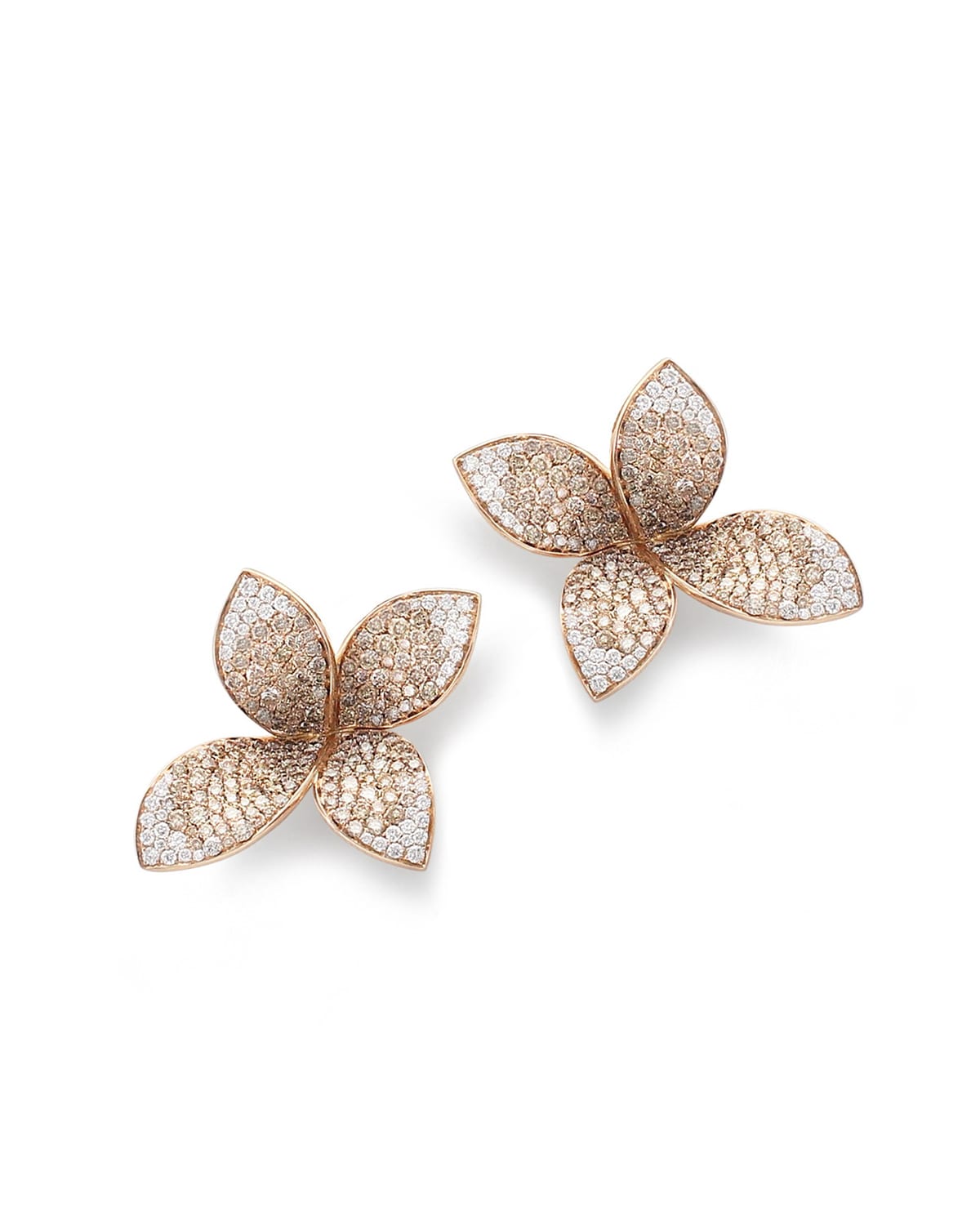 Pasquale Bruni Giardini Segreti Petite Diamond Stud Earrings in 18 ...