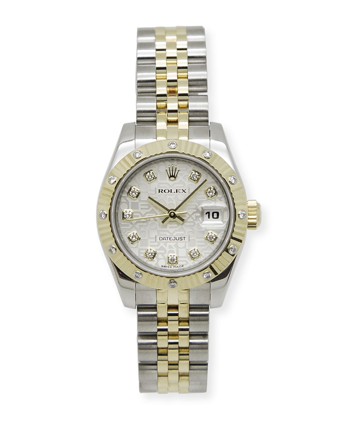 Classic Rolex Ladies Oyster Jubilee DateJust Watch