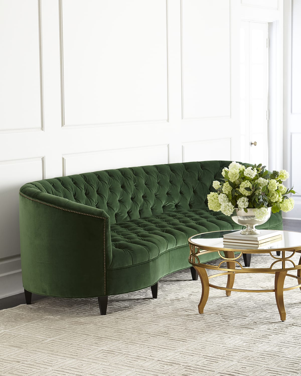 Four Hands Sable Tufted Leather Sofa Neiman Marcus