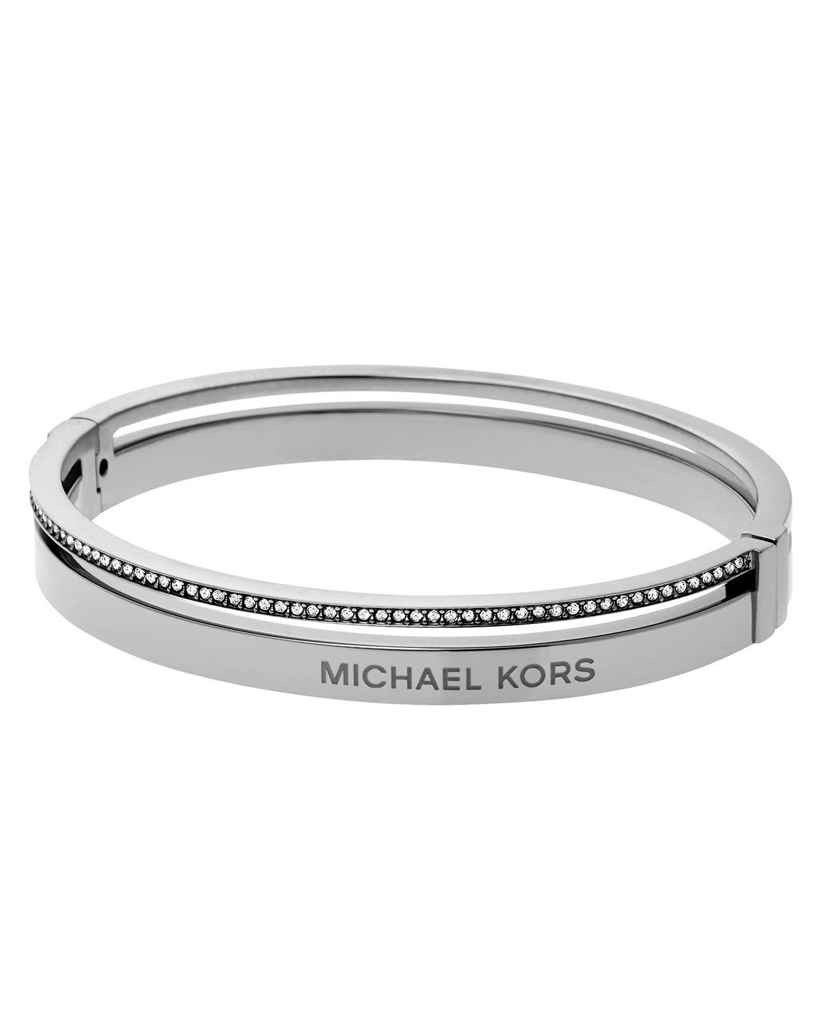 Michael Kors Steel Logo Bangle Bracelet