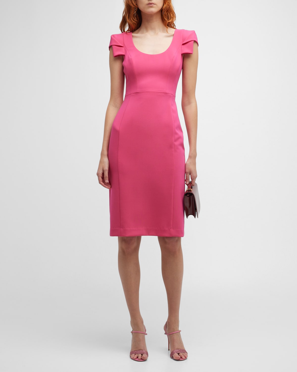 Black Halo Booker BowFront Cutout Sheath Dress Neiman Marcus