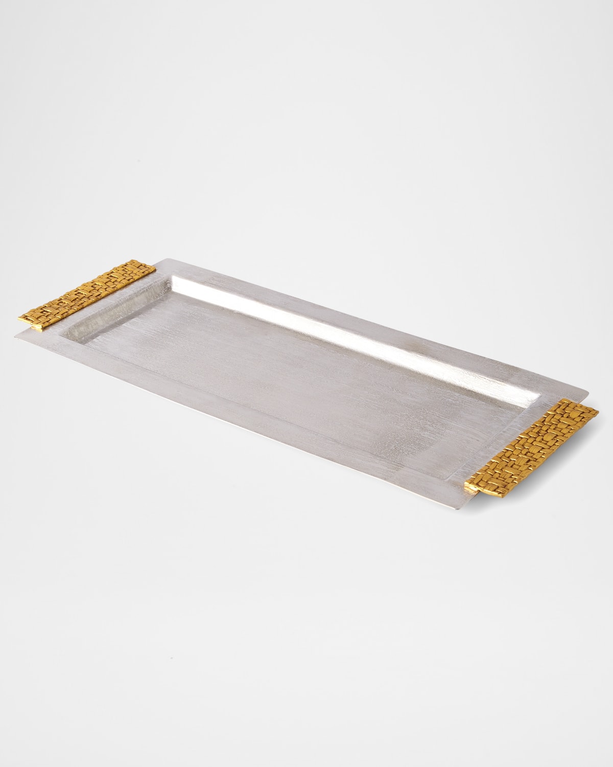 8 Oak Lane Gold Bamboo Mirrored Vanity Tray Neiman Marcus