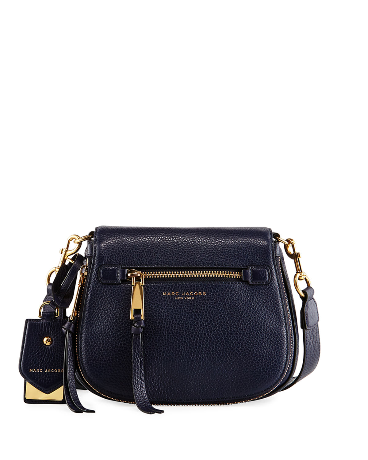 Marc jacobs recruit small grained leather saddle bag new arrivals